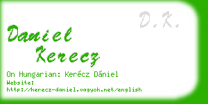 daniel kerecz business card